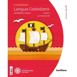 Cuaderno lengua 1 1ºEP PAUTA LECTOESCRITURA 22 CONTRUYENDO MUNDOS