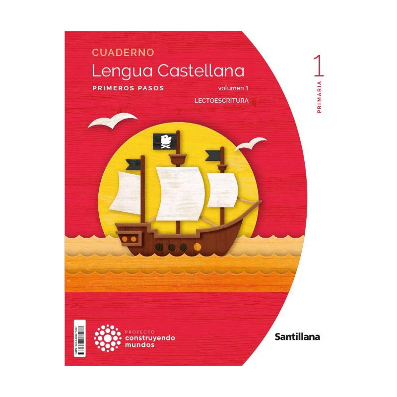 Cuaderno lengua 1 1ºEP PAUTA LECTOESCRITURA 22 CONTRUYENDO MUNDOS