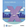 Matemáticas 5º de primaria. Editorial Santillana. Construyendo mundos, mochila ligera. (Tres libros, uno por trimestre)