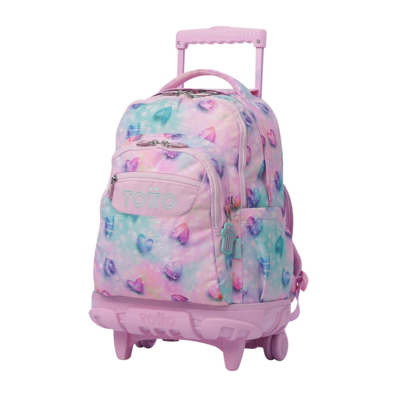 Mochila de ruedas TOTTO 1KB glitter shiny heart