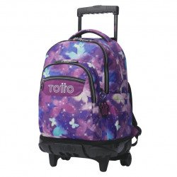 Mochila de ruedas TOTTO 5Q6 glitter star butterfly
