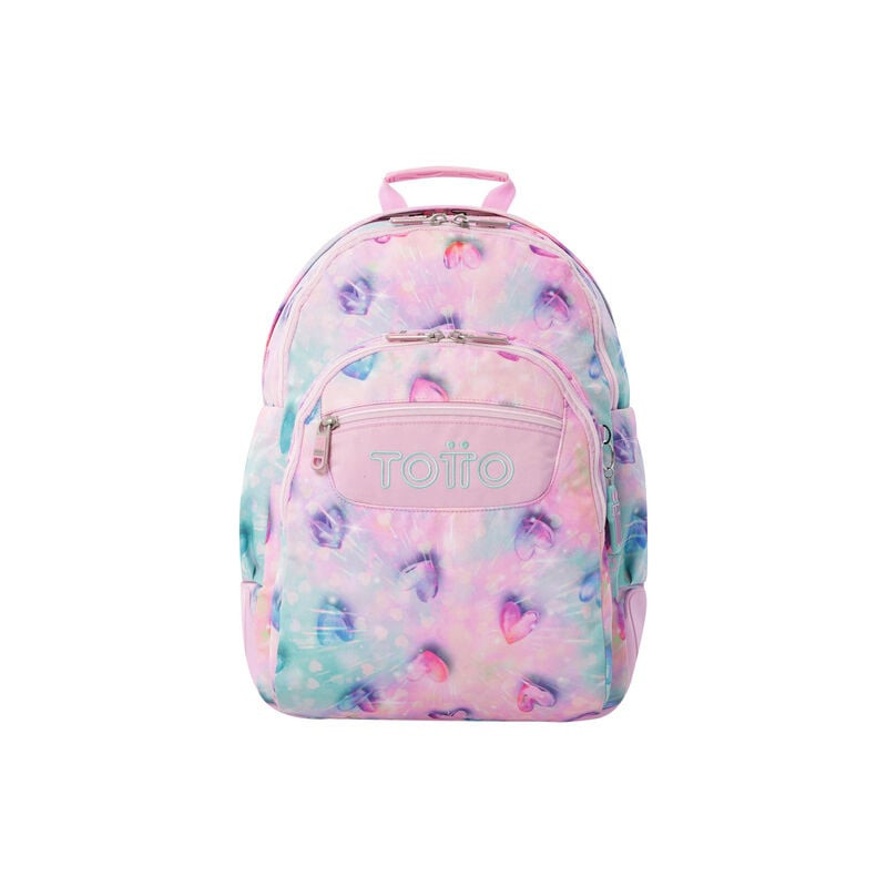 Mochila de espalda reforzada TOTTO 1KB glitter shiny heart