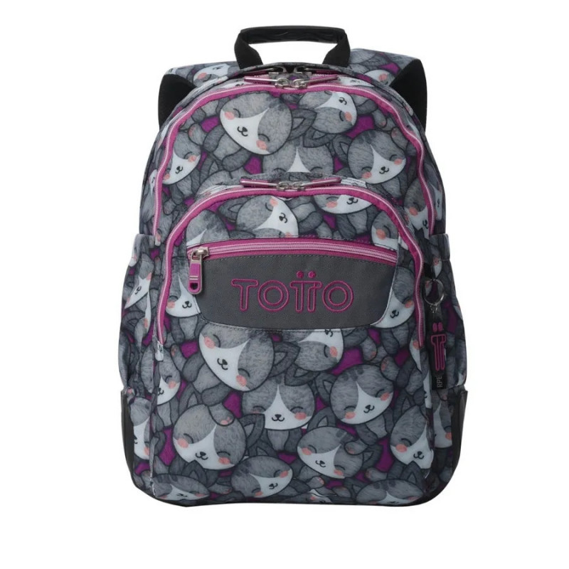 Mochila de espalda reforzada TOTTO 7YI gatos
