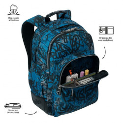 Mochila de espalda reforzada TOTTO 4EC urban graph