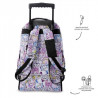 Mochila de ruedas TOTTO 1I2 gatitos purpurina