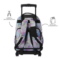 Mochila de ruedas TOTTO 0LF purpurina spong